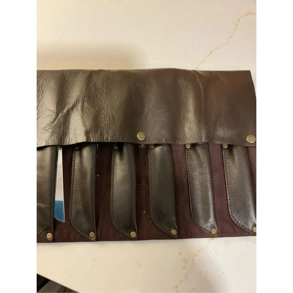 Brown & Bigelow Solingen Germany Stag Handled Stainless Steel Knifes Case